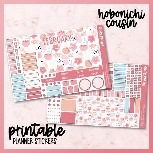 Printable Hobo Cousin Monthly Kit - February