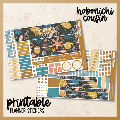 Printable Hobo Cousin Monthly Kit - October