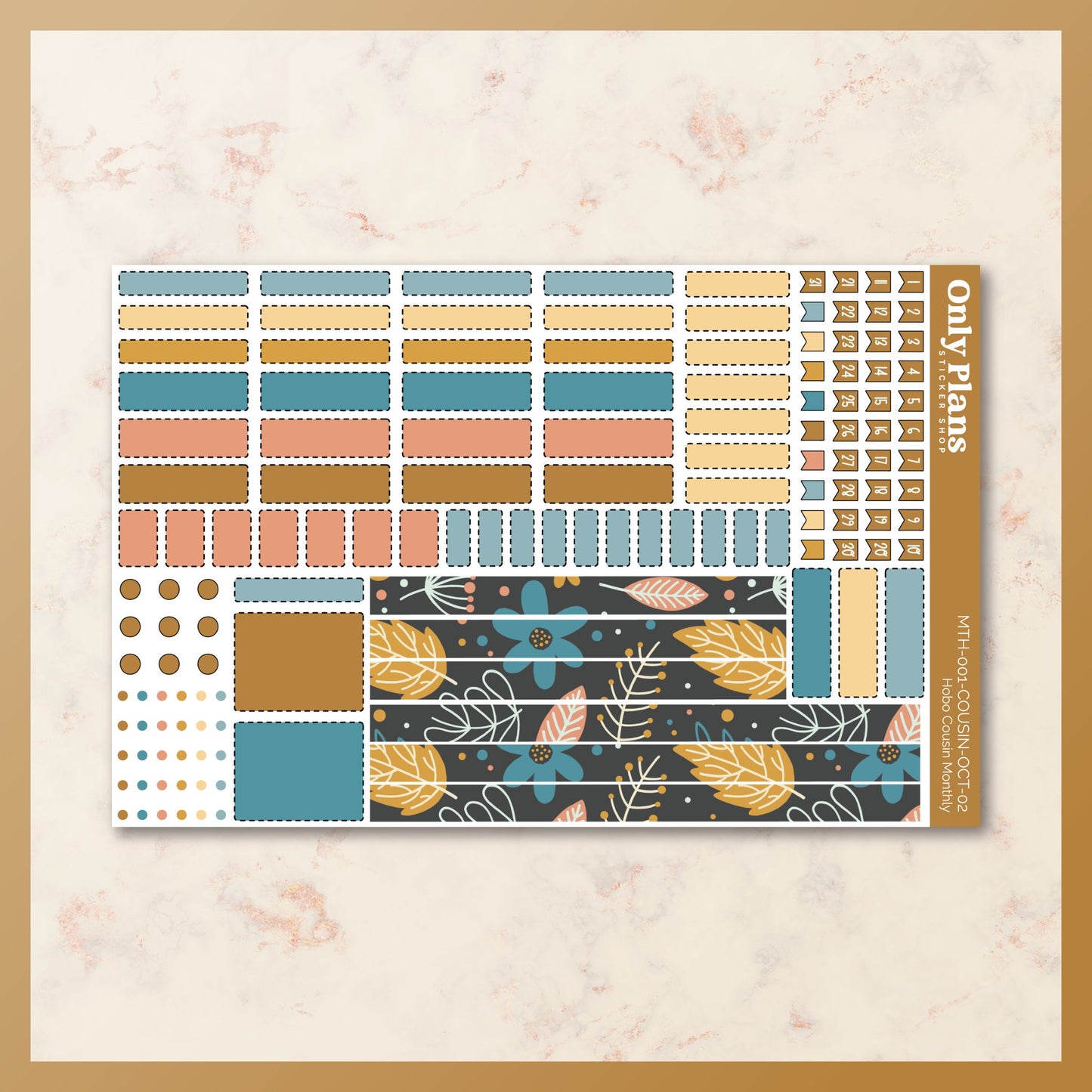 Printable Hobo Cousin Monthly Kit - October