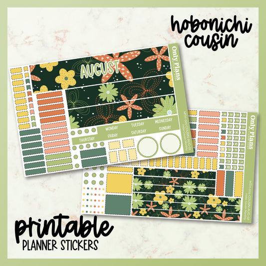 Printable Hobo Cousin Monthly Kit - August