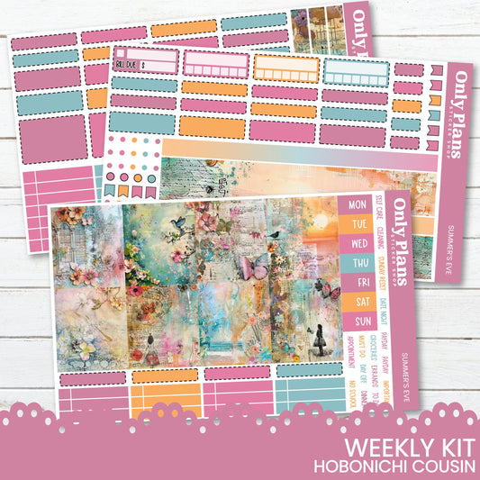 the hobonichi coun planner sticker kit