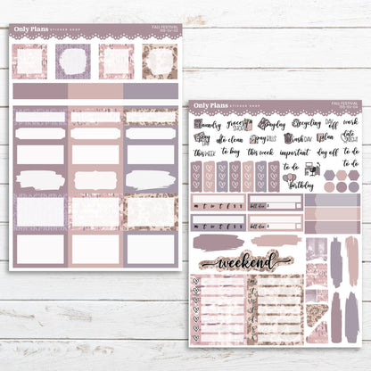 a pink and grey planner sticker sheet with a pink and grey planner sticker