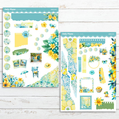 Journaling Kit & Floral Deco - Kit 183 - Abroad