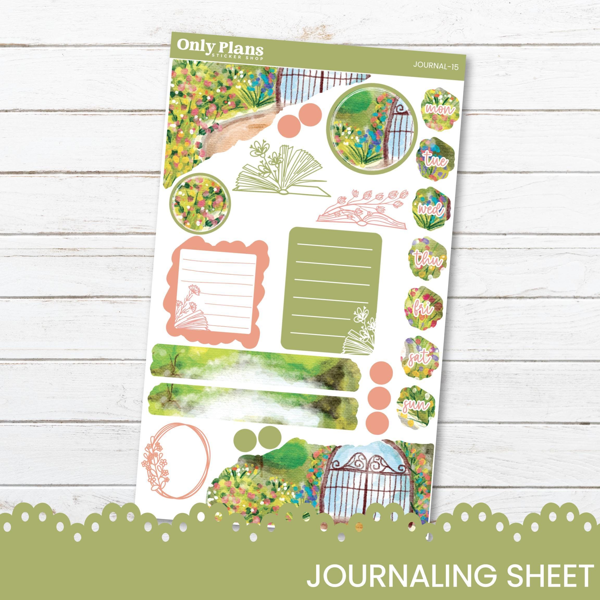 Journaling Stickers - JOURNAL-15 – Only Plans Sticker Shop