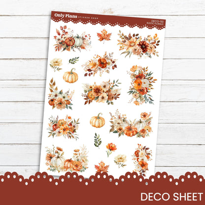 Printable Deco Stickers - DECO-50 - Rustic Florals