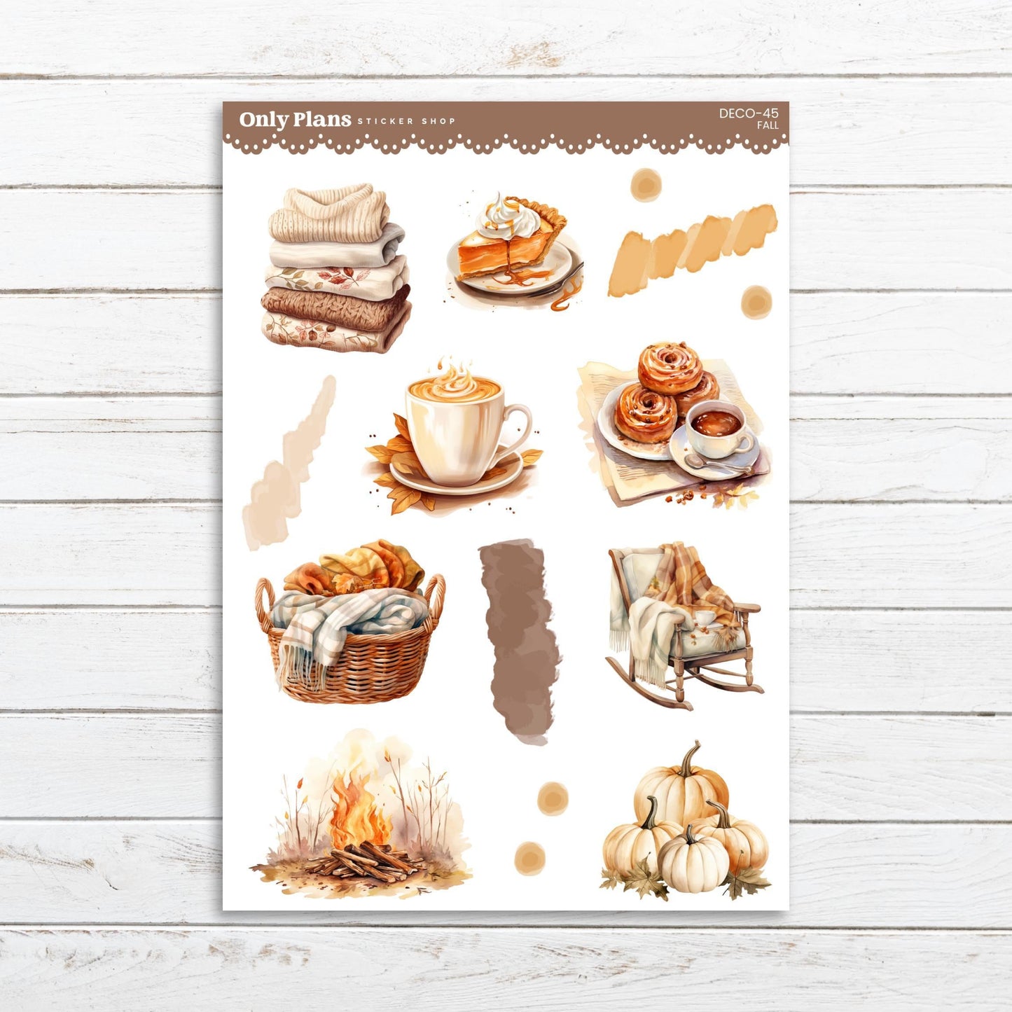 Printable Deco Stickers - DECO-45 - Fall