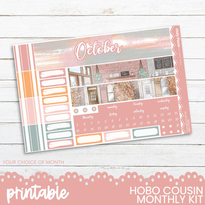 a printable planner for the month of october