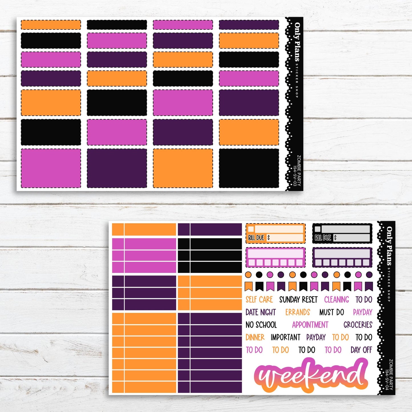 a printable planner sticker and a planner sticker