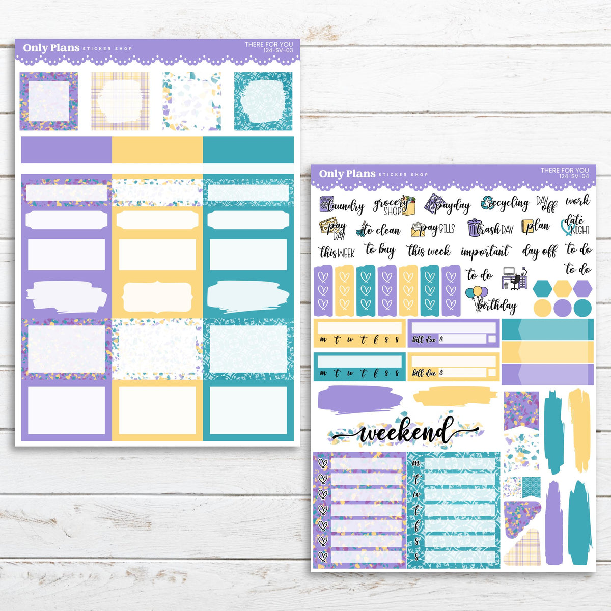 Thisplan Sticker Printable Weekly Sticker Kit 124 - There For You – Only Plans Sticker Shop