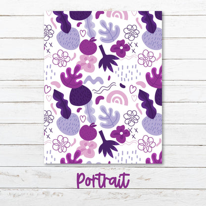 a picture of a pattern with the word portrait on it