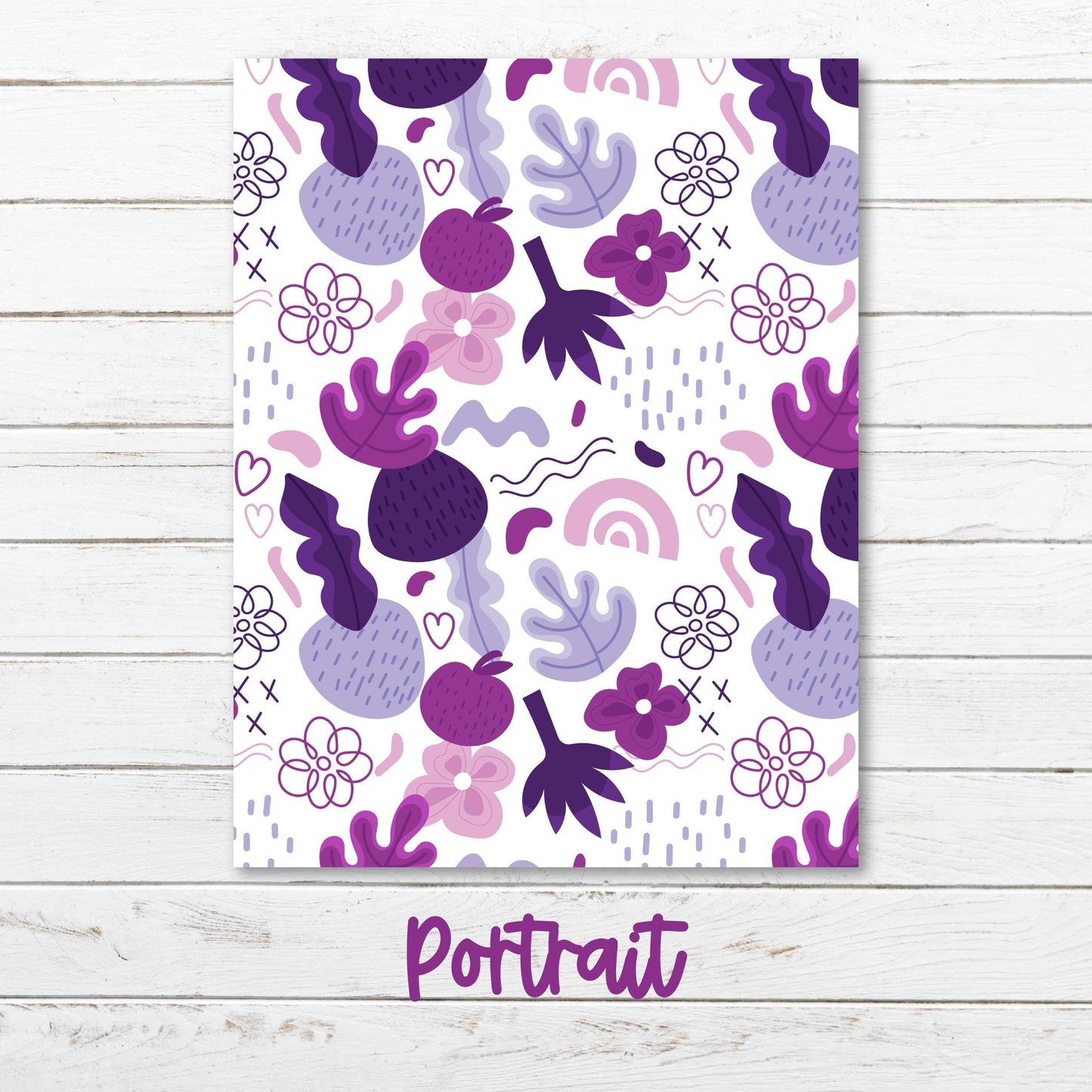 a picture of a pattern with the word portrait on it