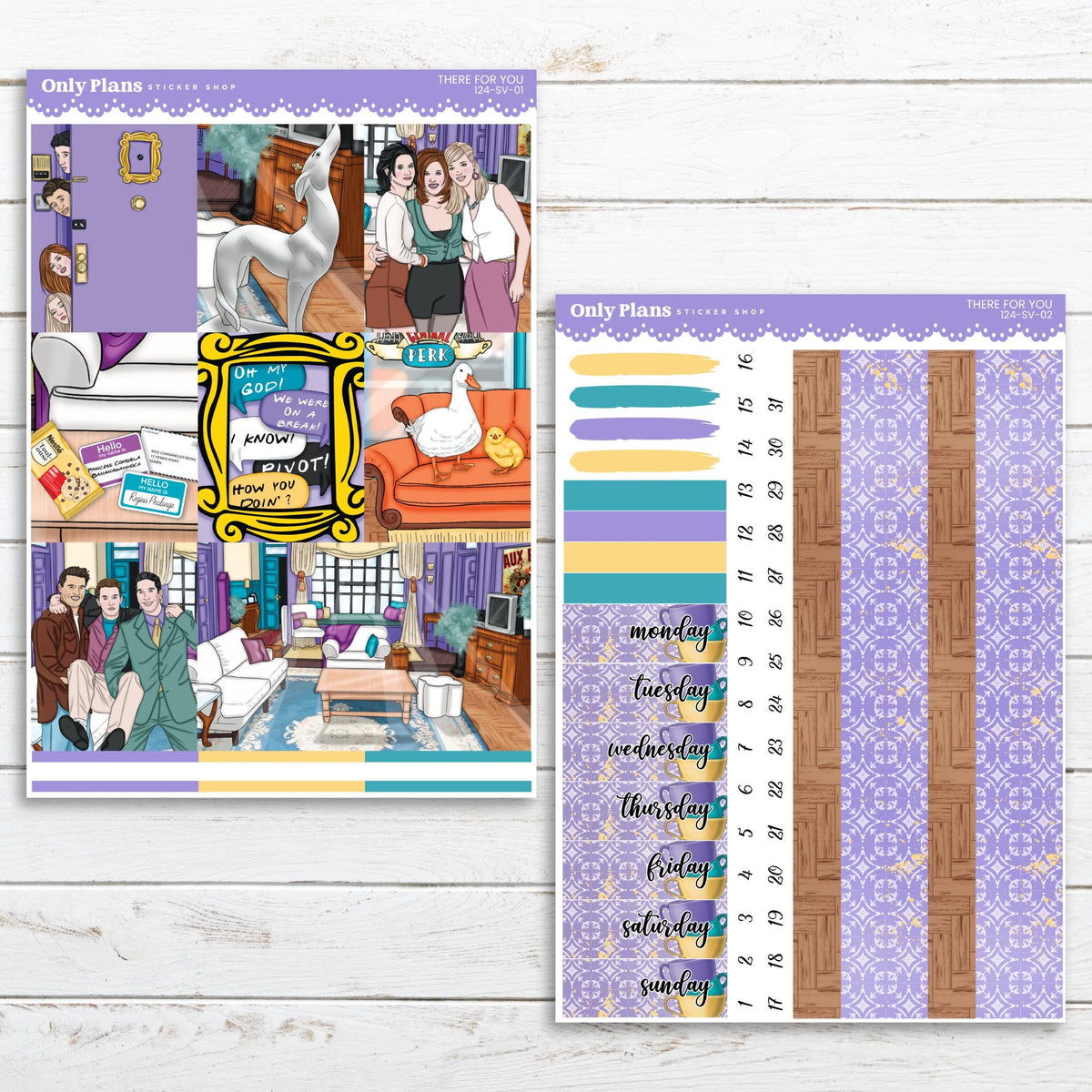 There Sticker Printable Weekly Sticker Kit 124 - There For You – Only Plans Sticker Shop